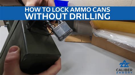 utbe on putting a lock on a metal lick box|How to install a Latch Lock ammo can security locking .